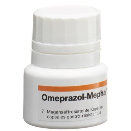 Omeprazol-Mepha Kaps 20 mg bottle 7 pieces - PrimeCare Global