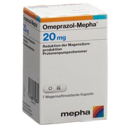 Omeprazol-Mepha Kaps 20 mg bottle 56 pieces - PrimeCare Global