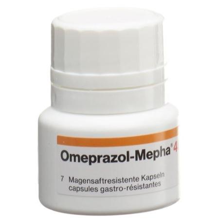 Omeprazol-Mepha Kaps 40 mg bottle 7 pieces - PrimeCare Global