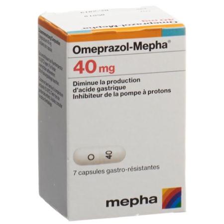 Omeprazol-Mepha Kaps 40 mg bottle 14 pcs - PrimeCare Global