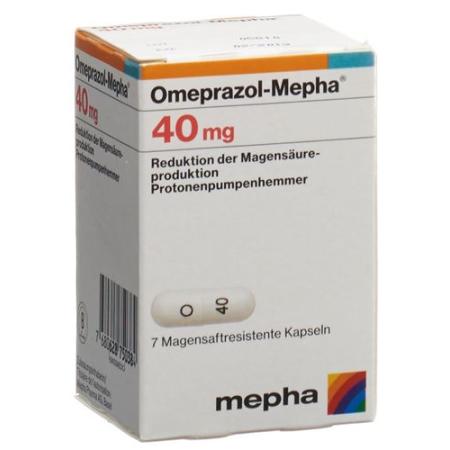 Omeprazol-Mepha Kaps 40 mg bottle 14 pcs - PrimeCare Global