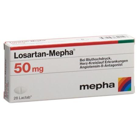 Losartan-Mepha Lactab 50 mg 98 pcs - PrimeCare Global