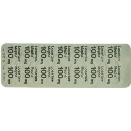 Losartan-Mepha Lactab 100 mg 28 pcs - PrimeCare Global