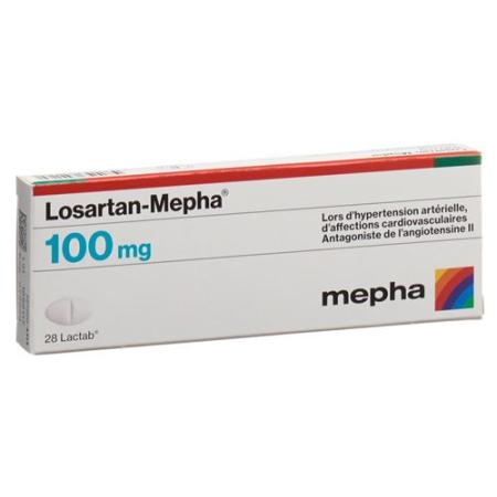 Losartan-Mepha Lactab 100 mg 28 pcs - PrimeCare Global