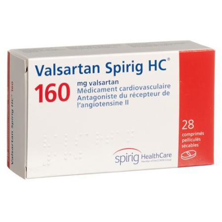 Valsartan Spirig 160 mg 28 filmtablets - PrimeCare Global