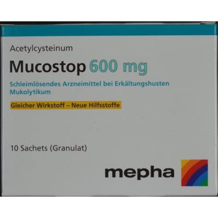 Mucostop Gran 600 mg 10 pcs - PrimeCare Global