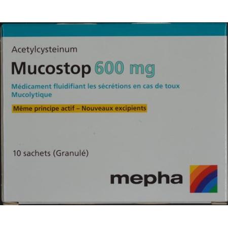 Mucostop Gran 600 mg 10 pcs - PrimeCare Global