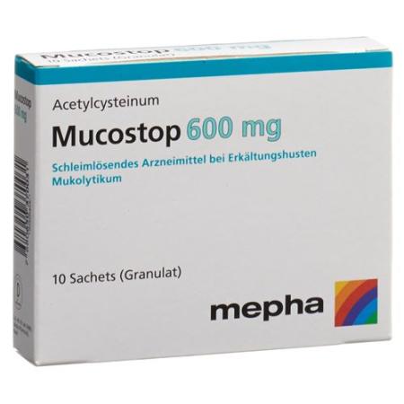 Mucostop Gran 600 mg 10 pcs - PrimeCare Global