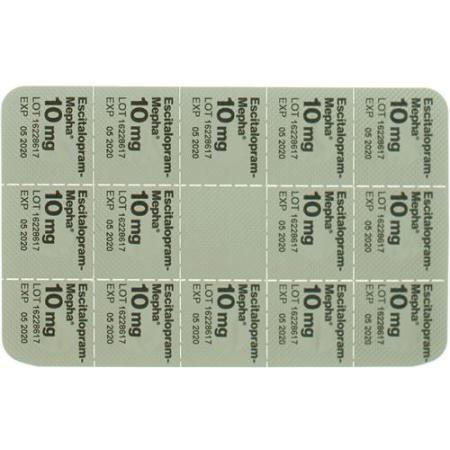 Escitalopram-Mepha Lactab 10 mg 14 pcs - PrimeCare Global