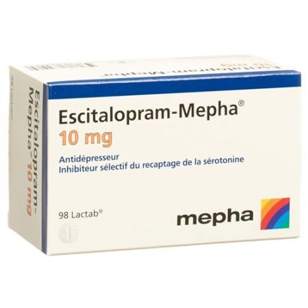 Escitalopram-Mepha Lactab 10 mg 98 pcs - PrimeCare Global