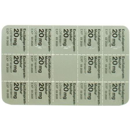 Escitalopram-Mepha Lactab 20 mg 14 pcs - PrimeCare Global