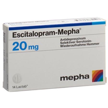 Escitalopram-Mepha Lactab 20 mg 14 pcs - PrimeCare Global