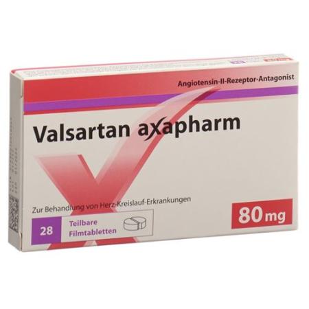 Valsartan Axapharm Filmtabl 80 mg Ds 56 pcs - PrimeCare Global
