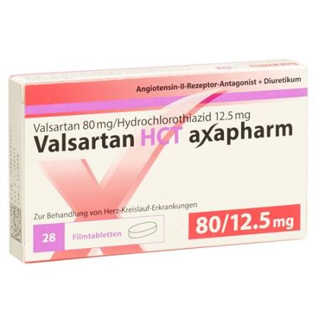 Valsartan HCT Axapharm Filmtablet 80/12.5 Ds 56 pcs - PrimeCare Global