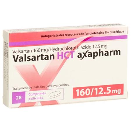 Valsartan HCT Axapharm Filmtablet 160/12.5 Ds 56 pcs - PrimeCare Global