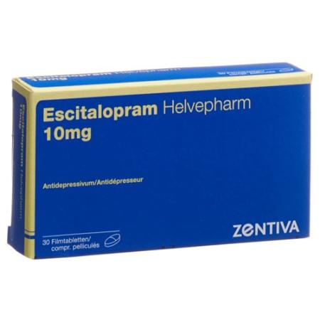 Escitalopram Helvepharm Filmtabl 10 mg 30 pcs - PrimeCare Global