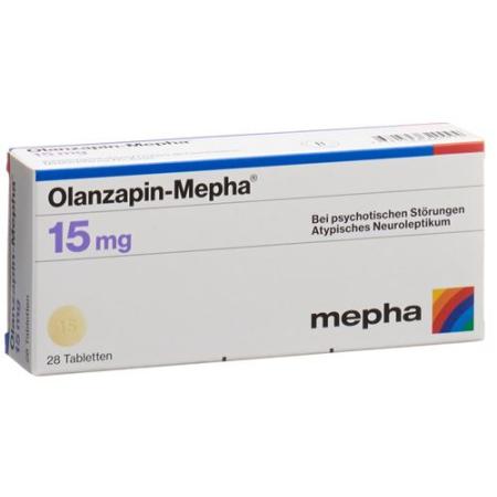 Olanzapin-Mepha Tabl 15 mg 98 pcs - PrimeCare Global