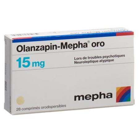 Olanzapin-Mepha oro Melting Tabl 15 mg 98 pcs - PrimeCare Global