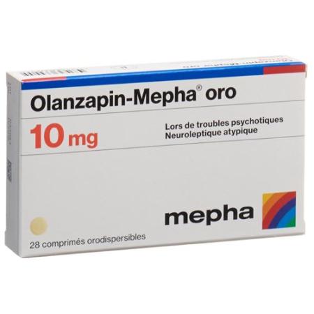 Olanzapin-Mepha oro Melting Tabl 10 mg 98 pcs - PrimeCare Global