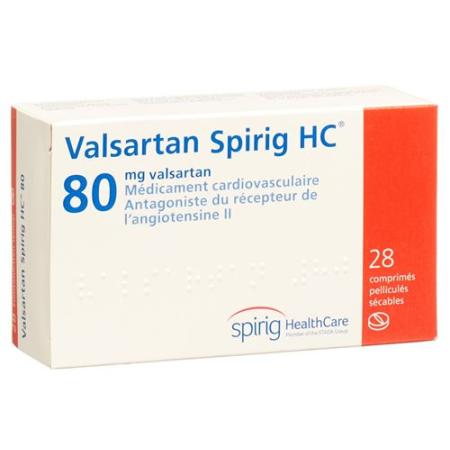 Valsartan Spirig 80 mg 28 filmtablets - PrimeCare Global