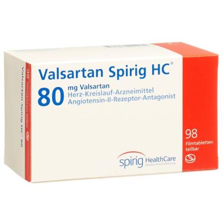 Valsartan Spirig 80 mg 98 filmtablets - PrimeCare Global