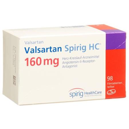 Valsartan Spirig 160 mg 98 filmtablets - PrimeCare Global