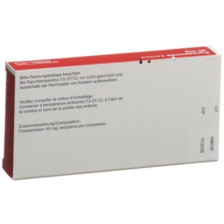 Furosemide Zentiva Tabl 40 mg 12 pcs - PrimeCare Global