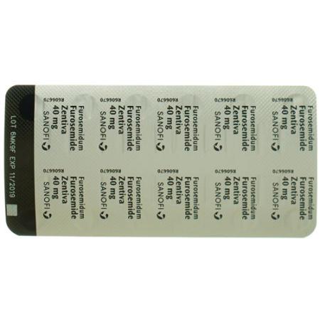 Furosemide Zentiva Tabl 40 mg 12 pcs - PrimeCare Global