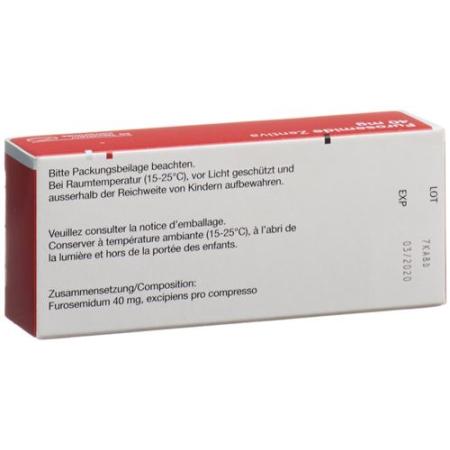Furosemide Zentiva Tabl 40 mg 50 pcs - PrimeCare Global