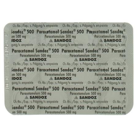 Paracetamol Sandoz Tabl 500 mg 100 pcs - PrimeCare Global