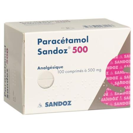 Paracetamol Sandoz Tabl 500 mg 100 pcs - PrimeCare Global