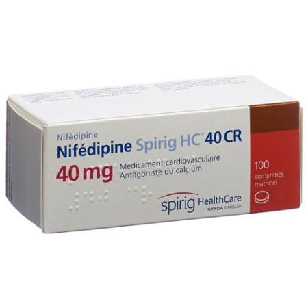 Nifedipine Spirig HC CR Matrixtabl 40 mg 100 pcs - PrimeCare Global