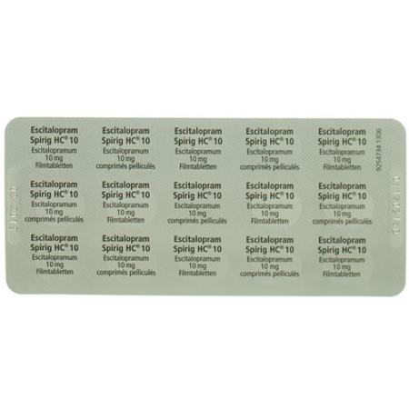 Escitalopram Spirig HC Filmtabl 10 mg 28 pcs - PrimeCare Global