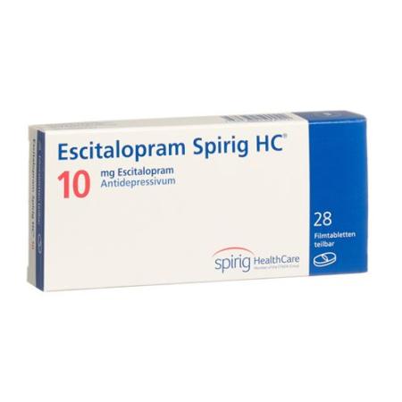 Escitalopram Spirig HC Filmtabl 10 mg 28 pcs - PrimeCare Global