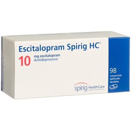 Escitalopram Spirig HC Filmtabl 10 mg 98 pcs - PrimeCare Global