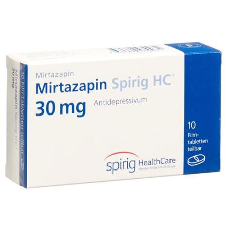 Mirtazapine Spirig HC Filmtabl 30 mg 10 pcs - PrimeCare Global