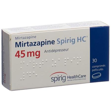Mirtazapin Spirig 45 mg 30 filmtablets - PrimeCare Global