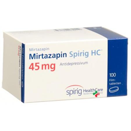 Mirtazapin Spirig 45 mg 100 filmtablets - PrimeCare Global