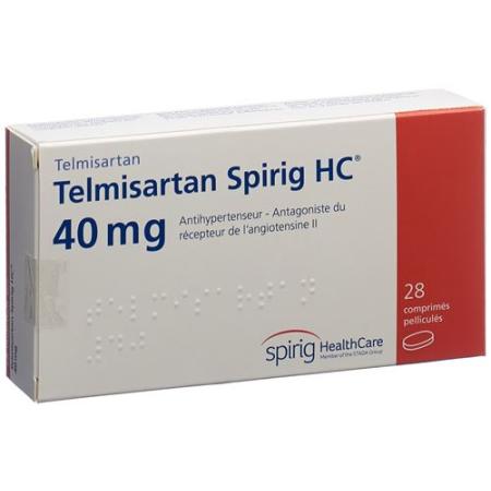 Telmisartan Spirig 40 mg 28 filmtablets - PrimeCare Global