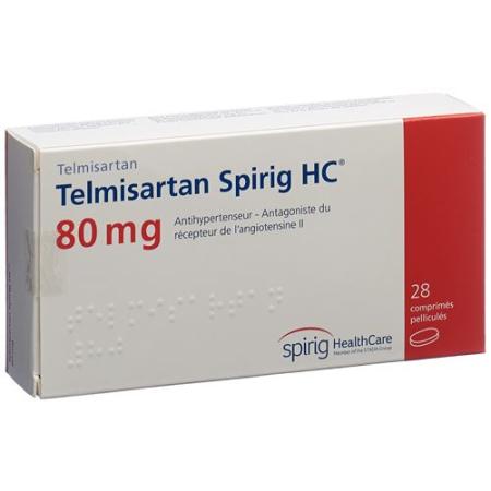 Telmisartan Spirig 80 mg 28 filmtablets - PrimeCare Global