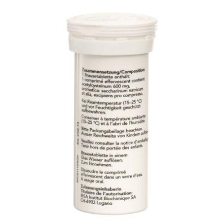 Solmucol cold cough effervescent tabletse 600 mg can 10 pcs - PrimeCare Global