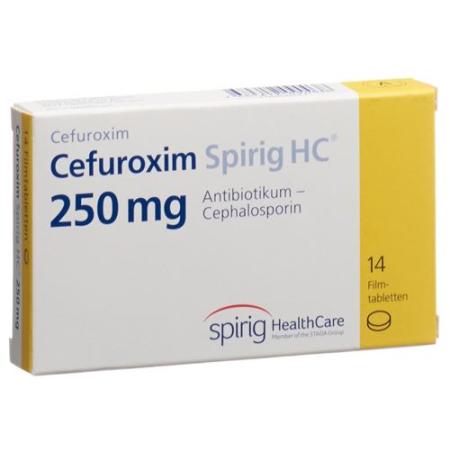 Cefuroxime Spirig HC Filmtabl 250 mg 14 pcs - PrimeCare Global