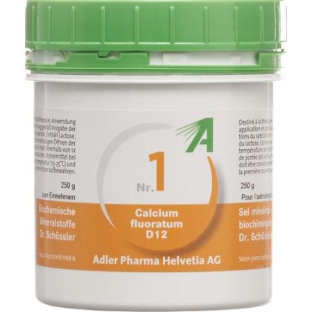 Adler Sch&uuml;ssler Nr1 Calcium fluoratum Tabl D 12 250 g - PrimeCare Global