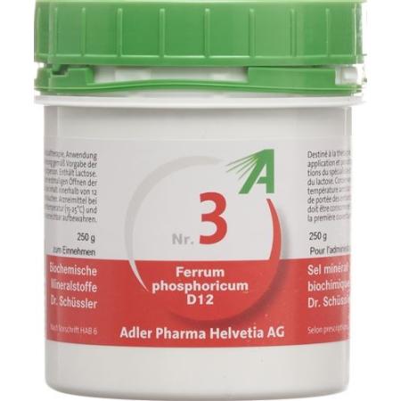 Adler Schuessler Nr3 Ferrum phosphoricum Tabl D 12 250 g - PrimeCare Global