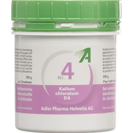 Adler Sch&uuml;ssler Nr4 potassium chloratum Tabl D 6 250 g - PrimeCare Global