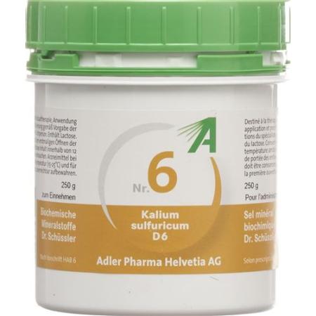 Adler Sch&uuml;ssler Nr6 potassium sulfuricum Tabl D 6 250 g - PrimeCare Global