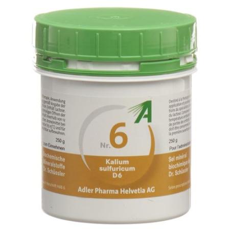 Adler Sch&uuml;ssler Nr6 potassium sulfuricum Tabl D 6 250 g - PrimeCare Global