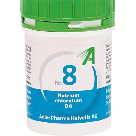 Adler Sch&uuml;ssler Nr8 sodium chloratum Tabl D 6 100 g - PrimeCare Global