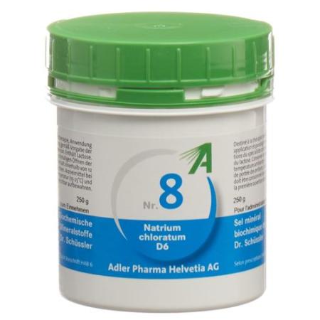 Adler Sch&uuml;ssler Nr8 sodium chloratum Tabl D 6 250 g - PrimeCare Global