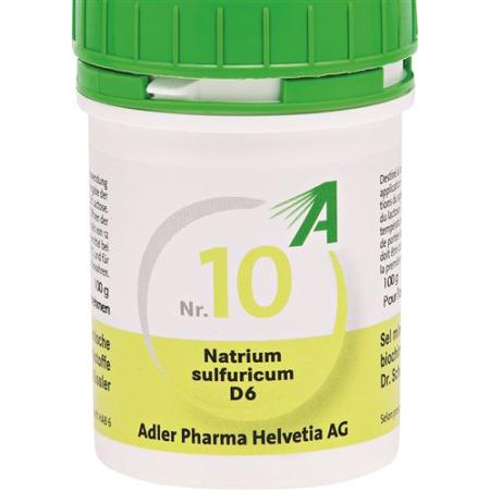 Adler Sch&uuml;ssler Nr10 sodium sulfuricum Tabl D 6 100 g - PrimeCare Global